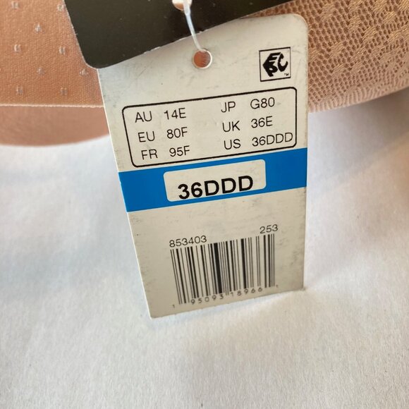 Wacoal Bra 36DDD Rose Dust Back Appeal Front Close T Shirt Underwire - Picture 9 of 9